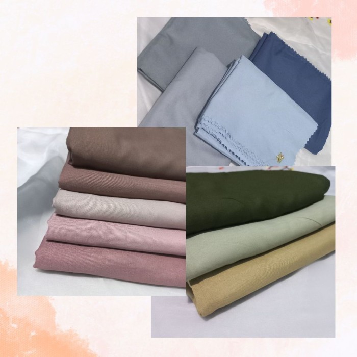 jilbab segi empat polos syari umama 130 x 130cm / Kerudung Segi Empat - Pink