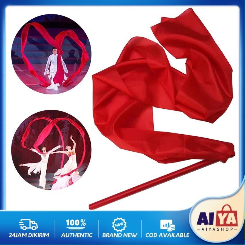 1.2/3M Dancing Ballet Ribbon Twirling Rod Twirl Ribbon Gymnastics Rhythmic Dancing Ballet Ribbon Str