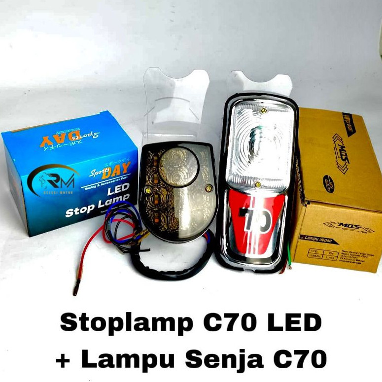 LAMPU STOP C70 LED SET LAMPU SENJA C70