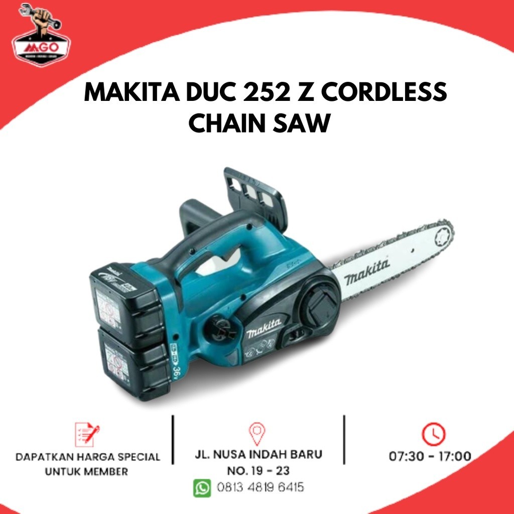 promo MAKITA DUC 252 Z CORDLESS Li-ion CHAIN SAW