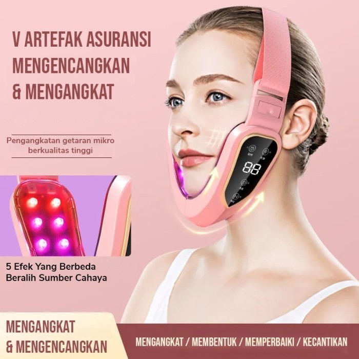 NEW!!! VINEX ~ Alat Penirus Pipi Wajah Dagu Vshape Slimming Face Lifting Electric Penirus Dagu