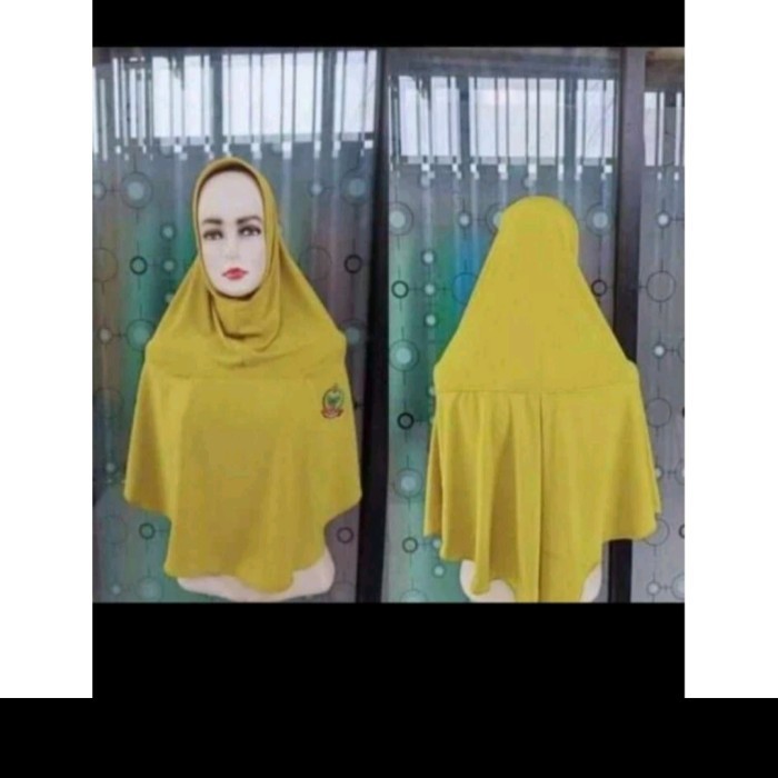 kerudung jilbab syari kuning lemon pso terbaru kasad pembagian ready