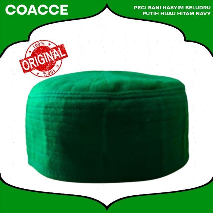 PECI BANI HASYIM BELUDRU PUTIH HIJAU HITAM NAVY - Hijau, 7