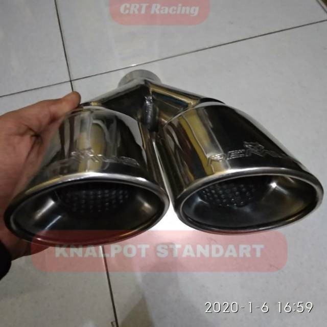 Buntut Knalpot Mobil Oval / Tailpipe CRT Original