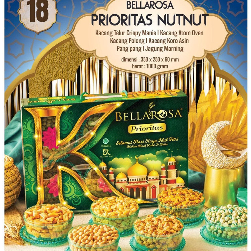 

DISKON PARCEL KUE LEBARAN BELLAROSA ( BERAT 1KILO ) PAKET PRIORITAS NUT NUT EXP : 2025