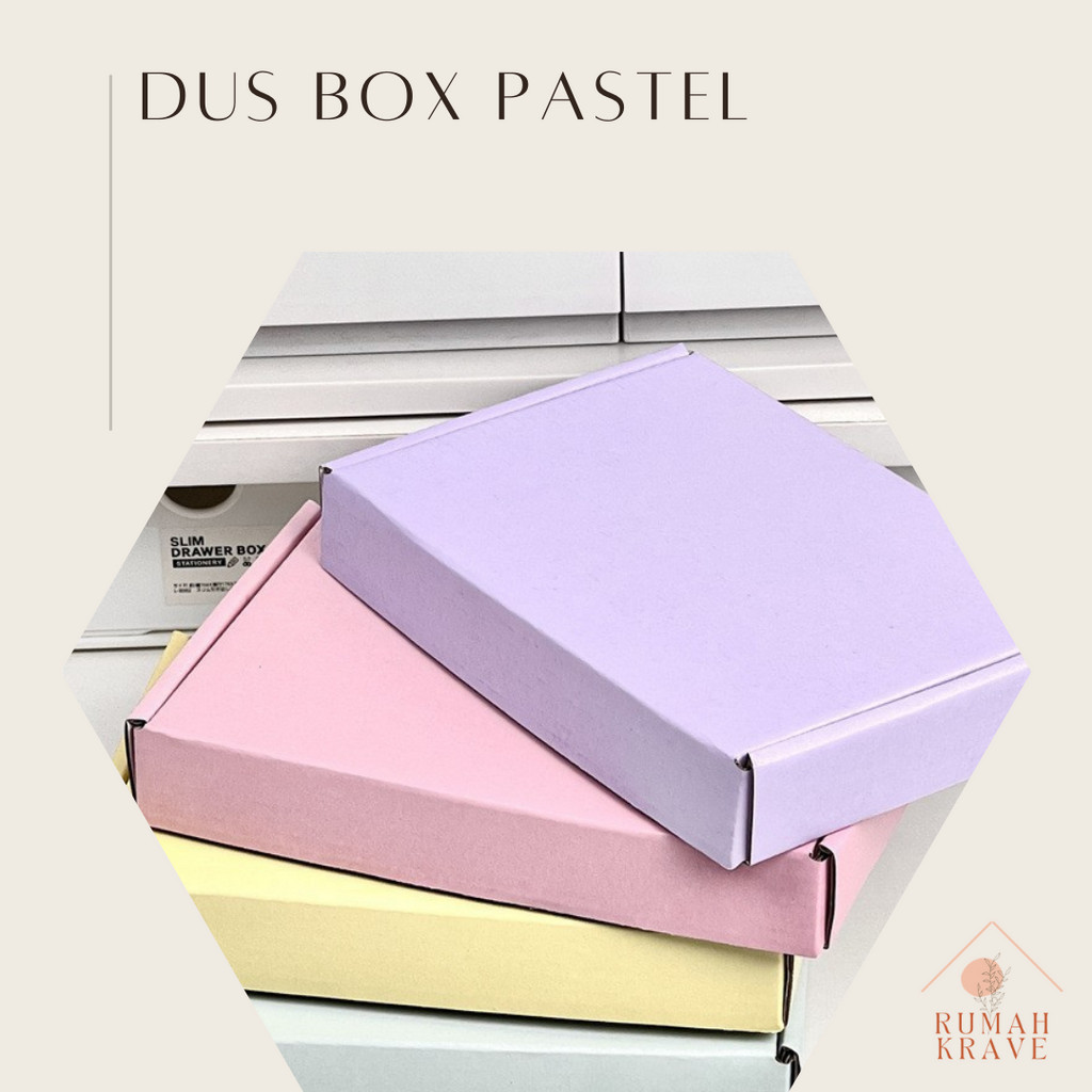 

RUMAH KRAVE - Dus Box Pastel 20cm Corrugated Kardus