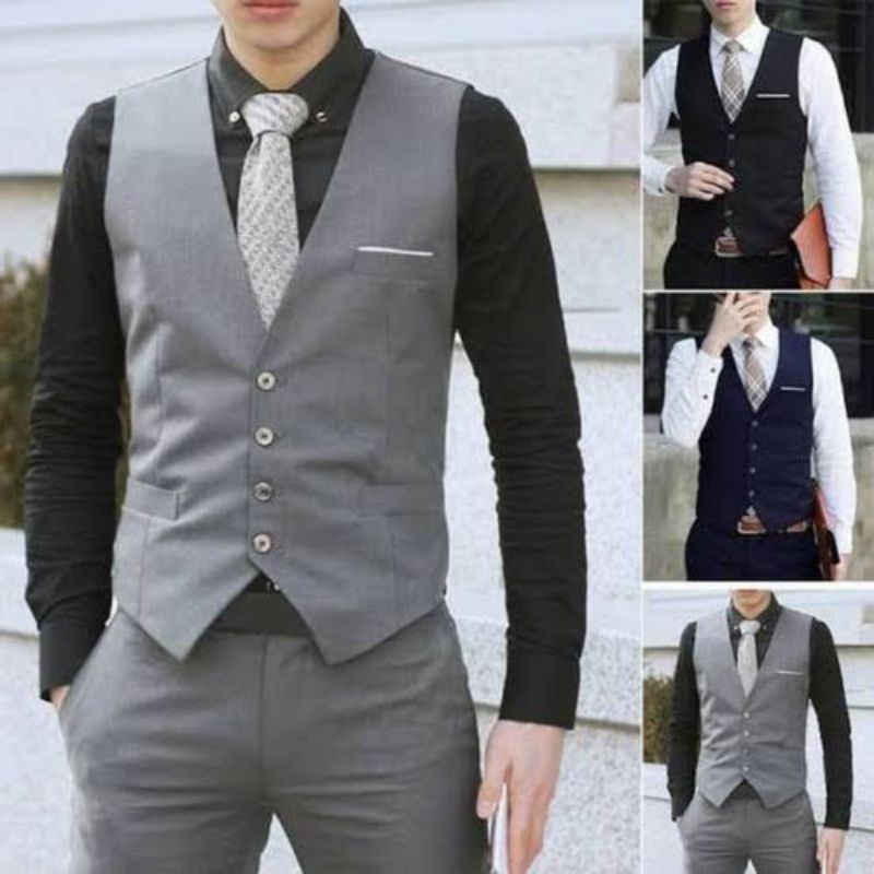 NEW DEALS RZL APPAREL - BLZ FASHION - ROMPI JAS PRIA / VEST PRIA DALAMAN JAS