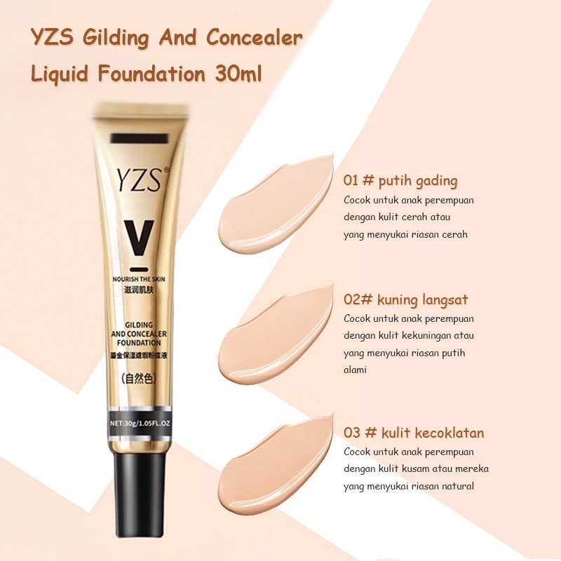 Concealer Foundation YZS Waterproof Liquid Nourish Skin