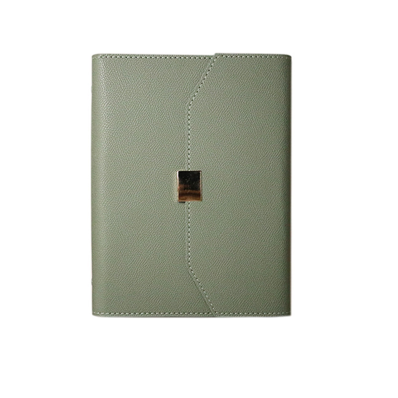 

Custom Luxury Gift A5 Diary hard Cover Business Ring Binder Planner Pu Leather Notebook With Card Holder Pen