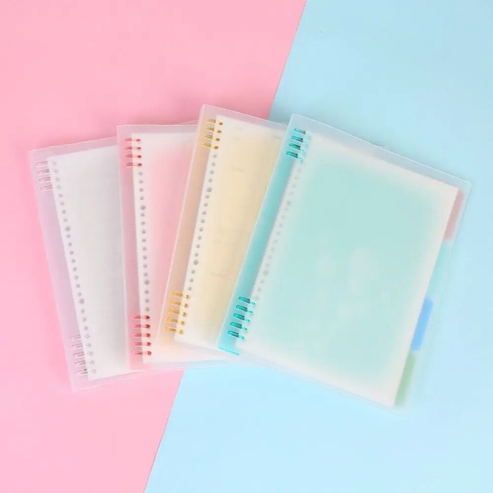 

Transparent Notebook Refill Case A4 A5 B5 Loose Leaf Notebook Cover Notebook Shell 9 Hole Binder Clip Binder Notebook Cover
