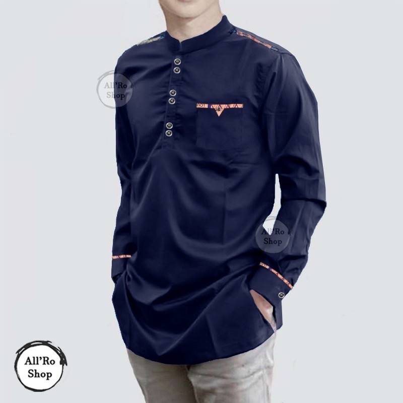 Atasan Baju Koko Muslim M L XL XXL Koko Lebaran RAJA TOJIRO Koko Lengan Panjang Koko Pria Terbaru Ba