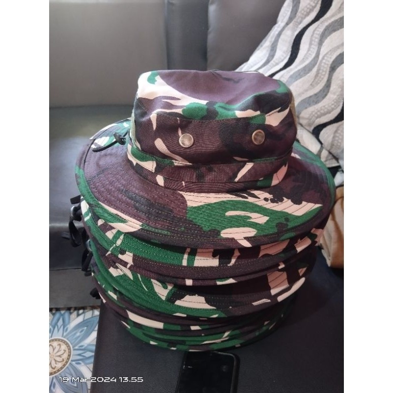 TOPI RIMBA VELBET KAWAT | TOPI RIMBA TNI