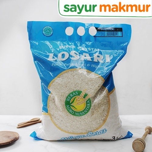 

Agro Nusantara Beras Losari 3 kg Sayurmakmur