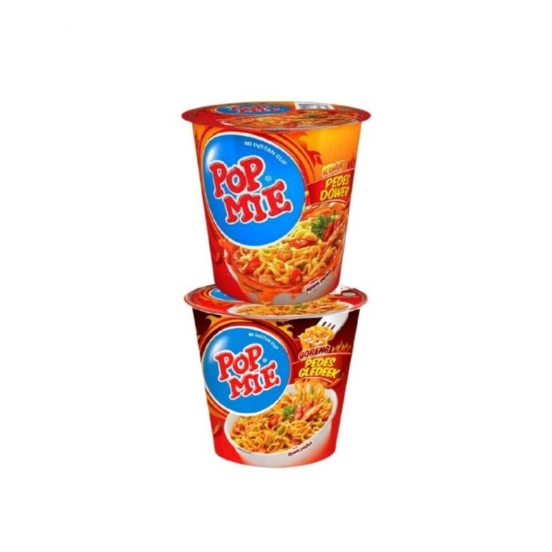 

Pop Mie Kuah Pedas Dower Goreng Pedas Gledek 75gram 75 gram