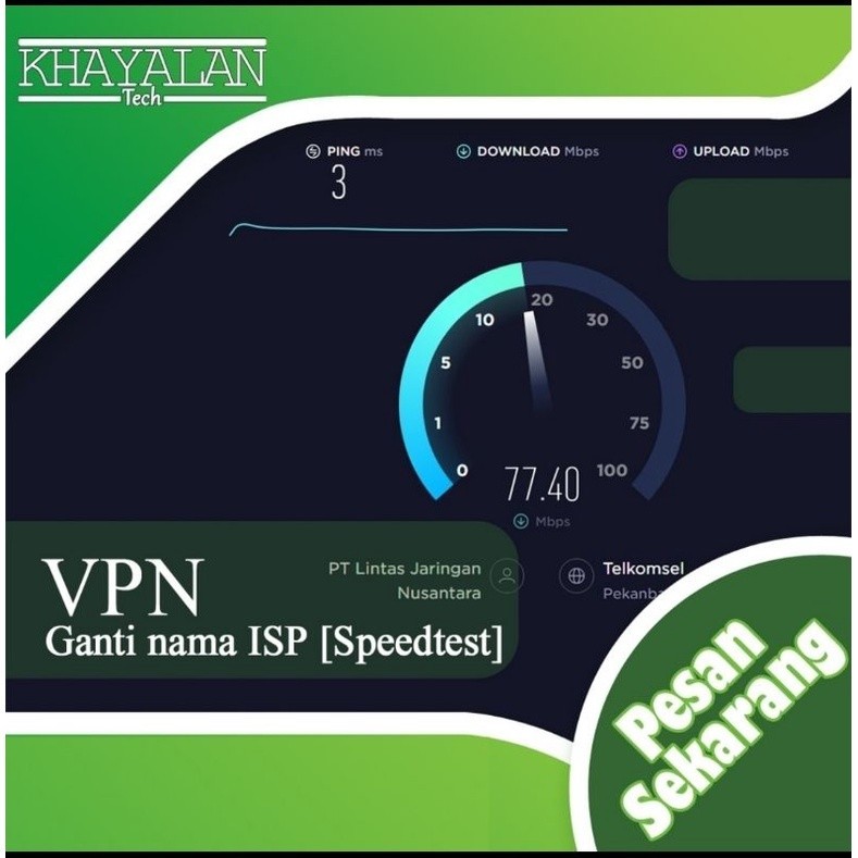 Mikrotik Tunnel Ganti ISP Speedtest ISP Masking