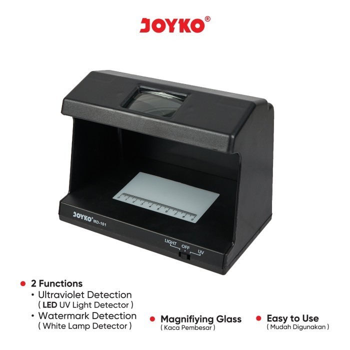 

Counterfeit Money Detector / Alat Pendeteksi Uang Palsu Joyko MD-101