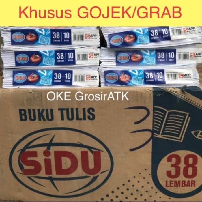 

Buku Tulis Sidu 38 lembar Khusus GOJEK/GRAB