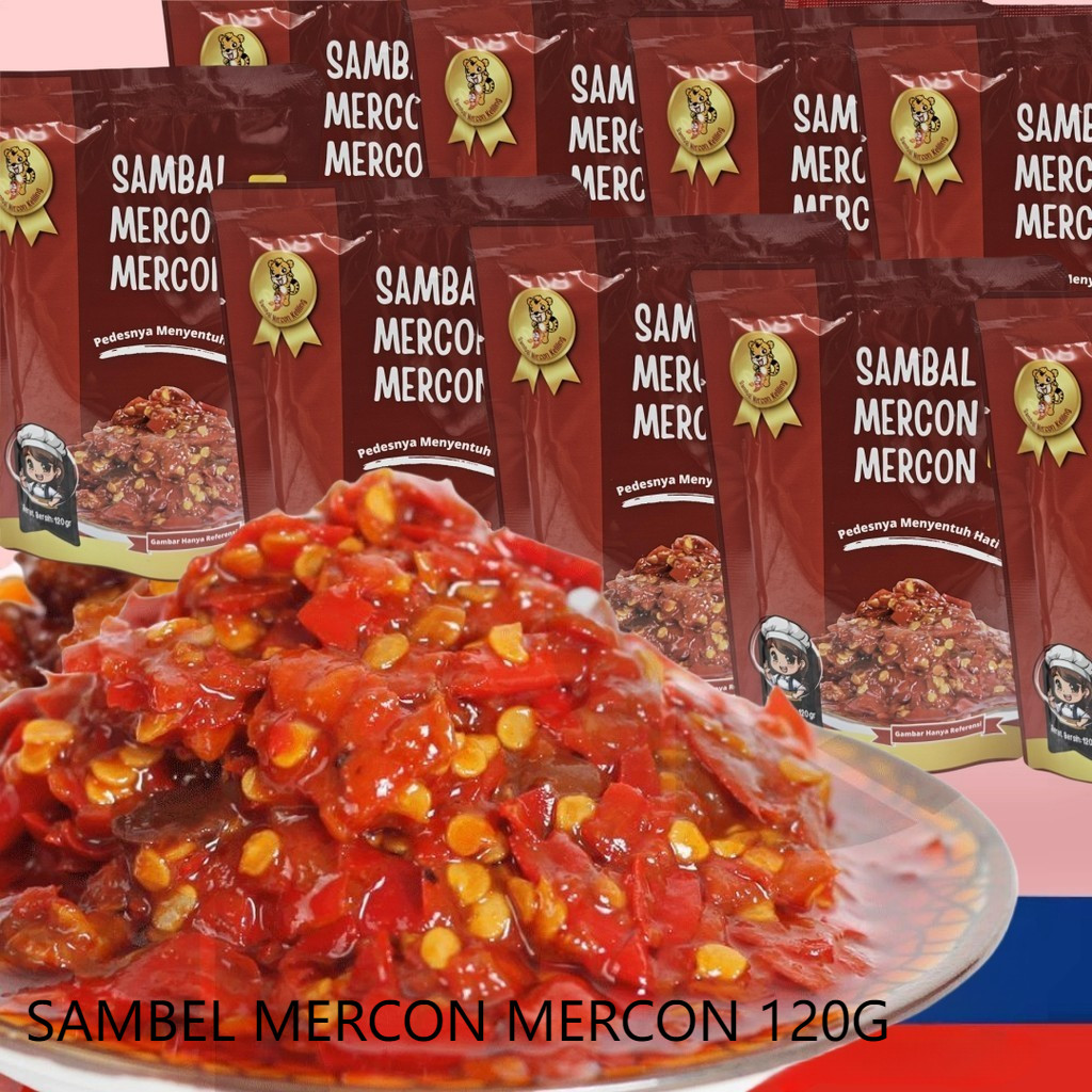 

120gr Sambal Mercon Mercon Rasa Pedas lauk instan Sambel Pedes cabe RAWIT HALOHAPPYSHOP