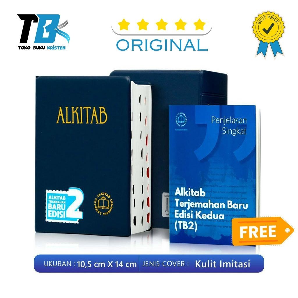 Alkitab Kecil Terjemahan Baru 2 032 Cover Kalep + Bonus Buku Penjelasan Singkat Jika Stok Tersedia