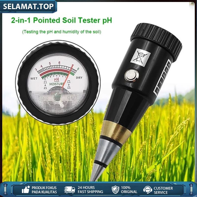 

Alat Penggukur Tanah 2 in 1 Pen Type PH Meter Soil Analyzer Tester Meter Alat Ukur PH Tanah