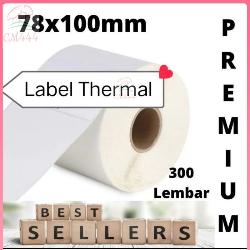 

Kertas Label Thermal 78x100mm isi 300pcs