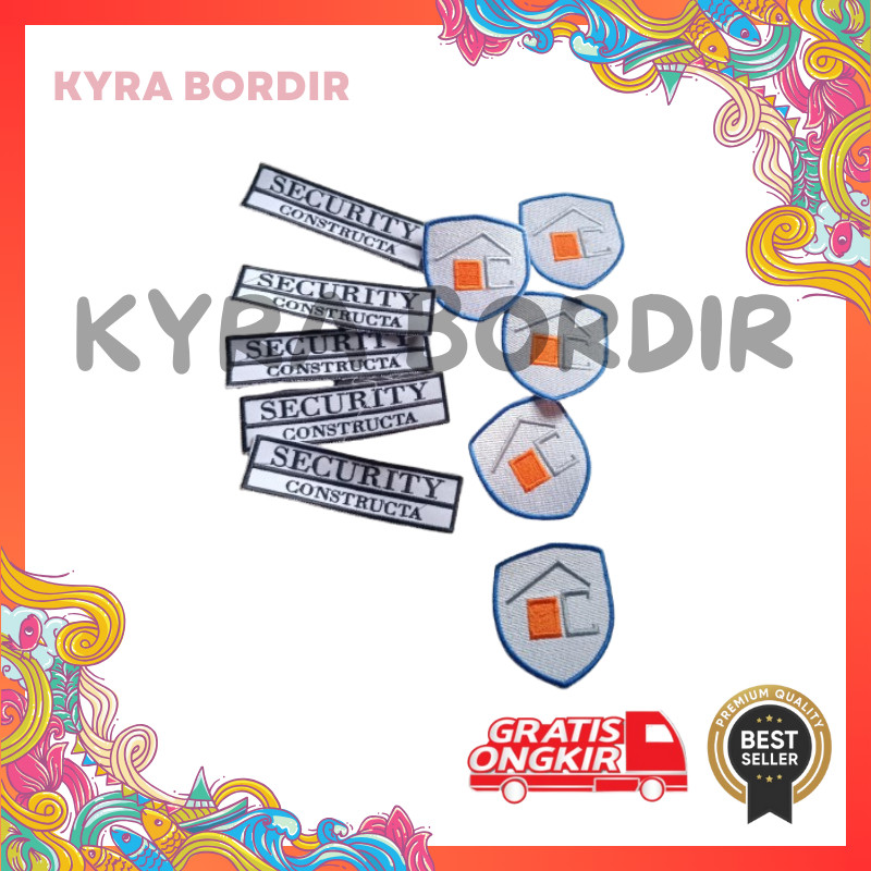 Bordir LOGO BORDIR CUSTOM SATUAN DESAIN SENDIRI - LOGO BORDIR KOMPUTER SATUAN REQUEST SENDIRI