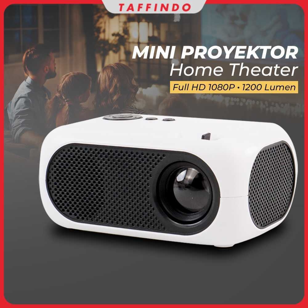 Taffware Proyektor Mini LCD Full HD 1080P 1200 Lumens Home Theater - M24