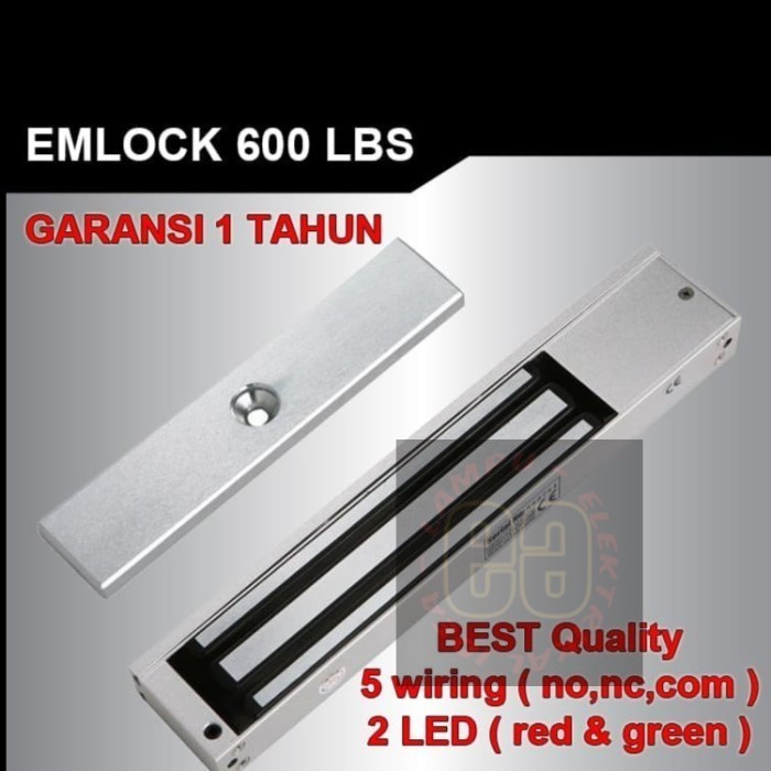

Emlock 600LBS EM lock Magnet Lock Door with Bracket ZL 2 LED 12-24 VDC