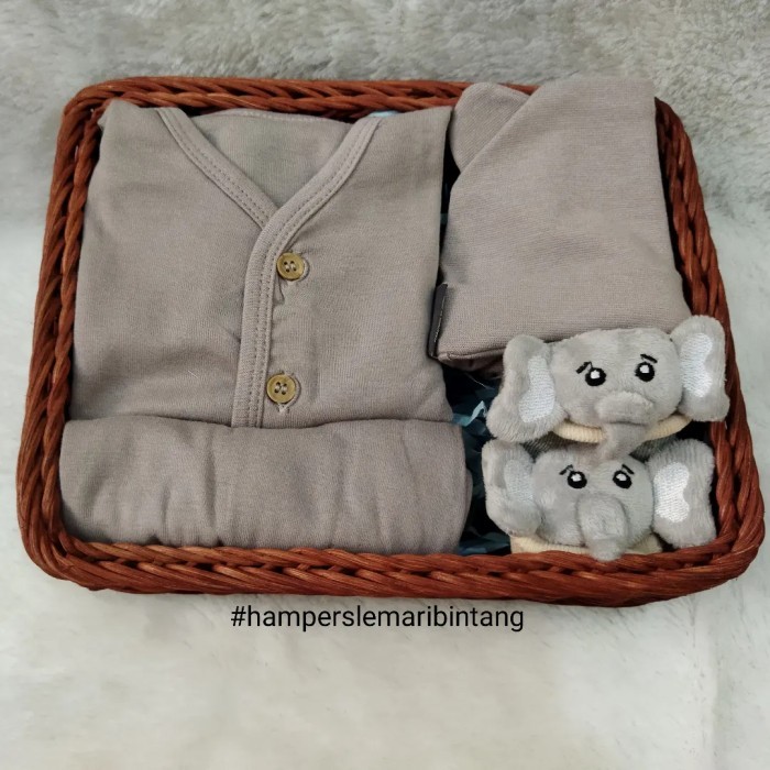

[New]Promo hampers bayi kado lahiran bayi gift newborn - stone grey