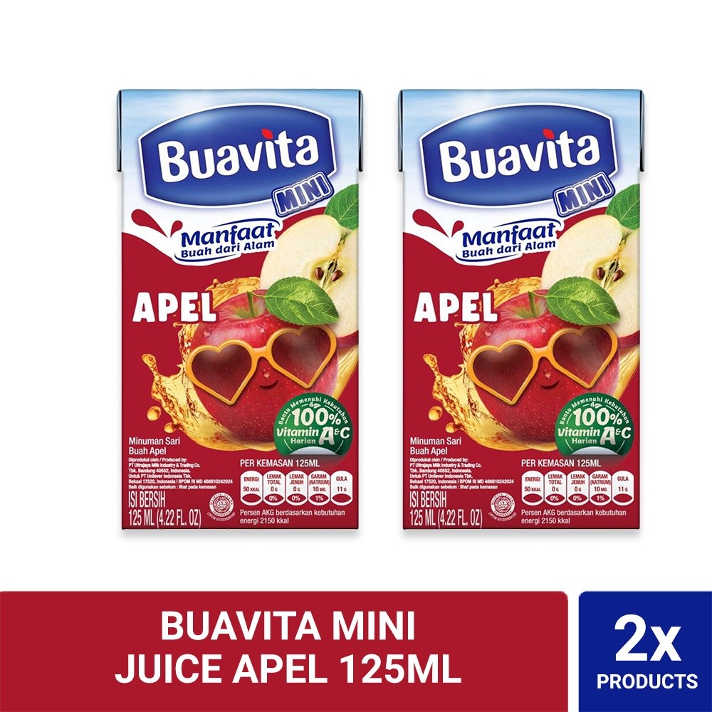 

Buavita Mini Juice Apel 125ml Twinpack