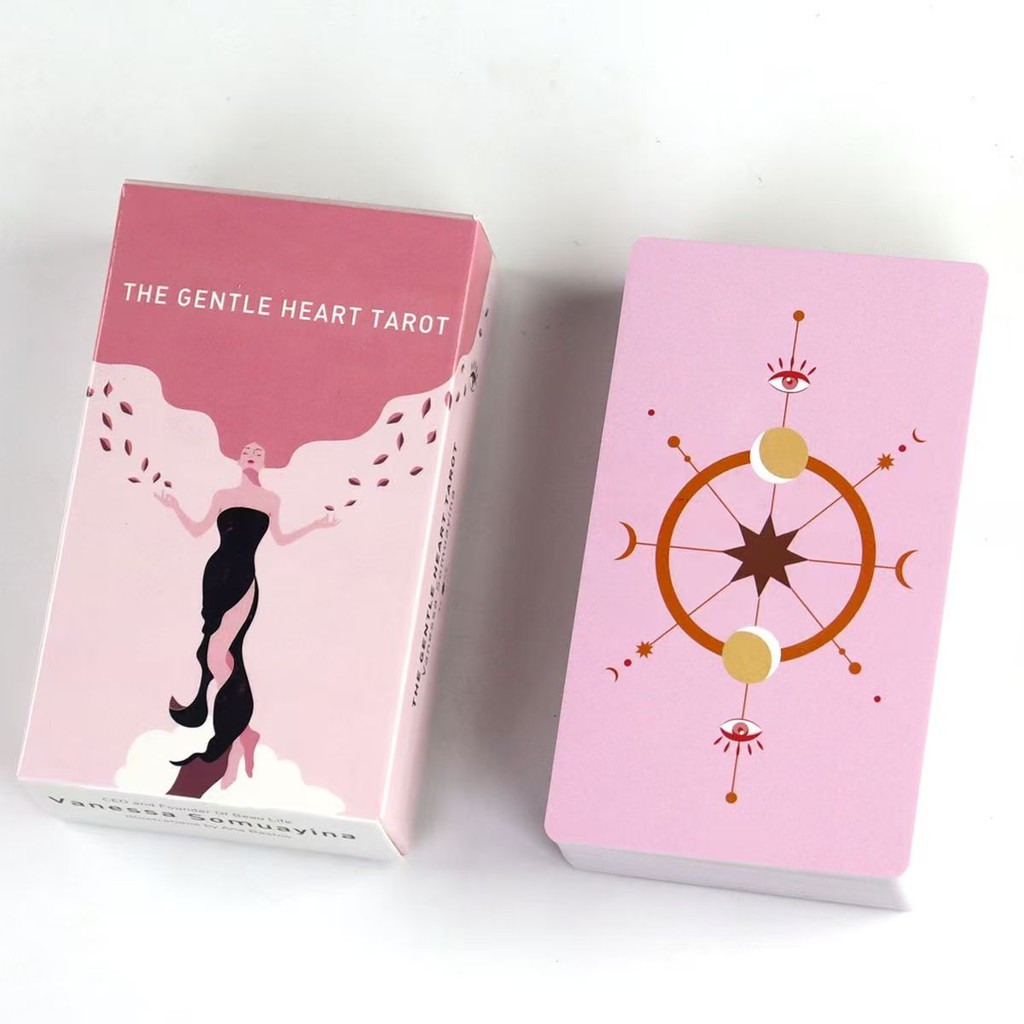 

Gentle Heart Tarot 10.3*6cm 78 Pcs Pink Cards Bring To The Surface The Truths That You Subconsciously Are Already Aware of