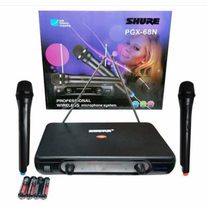 GROSIR MIC WIRELESS SHURE PGX 68N MICROPHONE SHURE PGX68N PEGANG HANDH