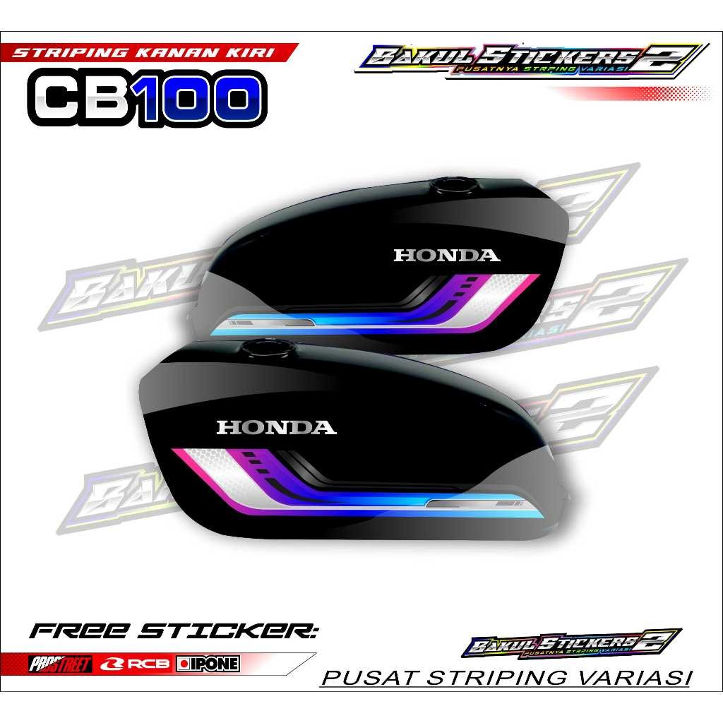 STRIPING VARIASI HONDA CB 100 / STICKER LIST HONDA CB 100