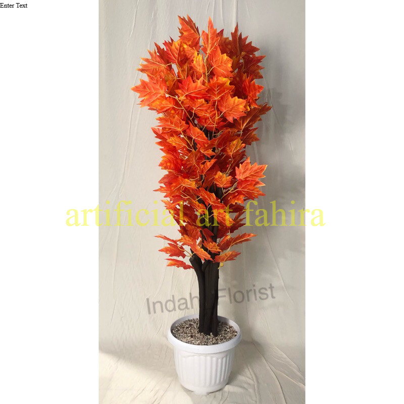 Pohon Hias 160cm Maple Jumbo Artificial Ukuran besar Dekorasi Sudut Cantik Murah Buatan Plastik