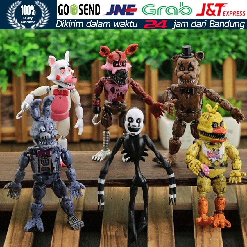 19cm Fnaf Figure Five Night At Freddy Set / Figure Fnaf Sendi Full Artikulasi Set / Action Figure Fn