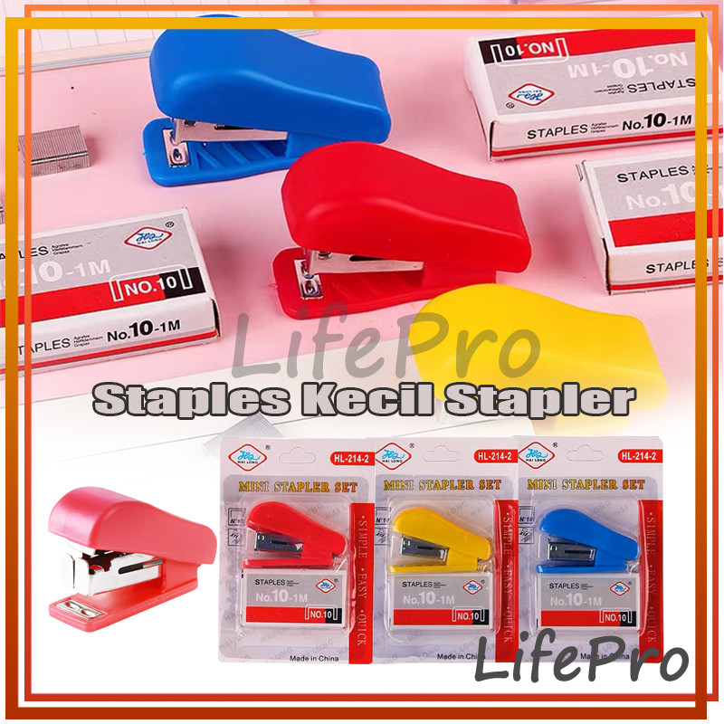 

Staples Mini Stapler Ukuran Kecil Unik Lucu Bonus isi Praktis / Stapler Mini Kecil Unik Lucu Anak Bonus isi / Stapler Sekolah Dengan