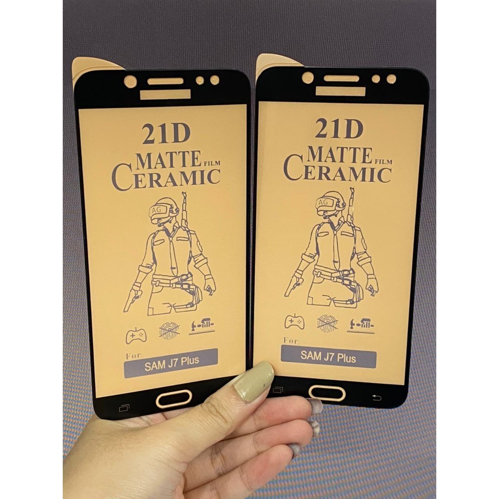 BLANK- SAMSUNG J7 PLUS J7 PRO J7 PRIME J7 2018 Anti Gores Ceramic 21D Ceramic Matte Anti Pecah Scree