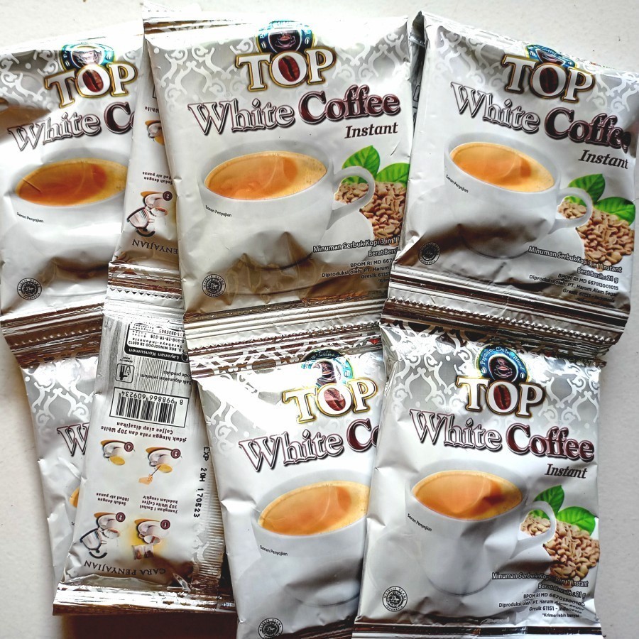 

top white Coffee 1 renceng 12pcs x 21 gr / top kopi white