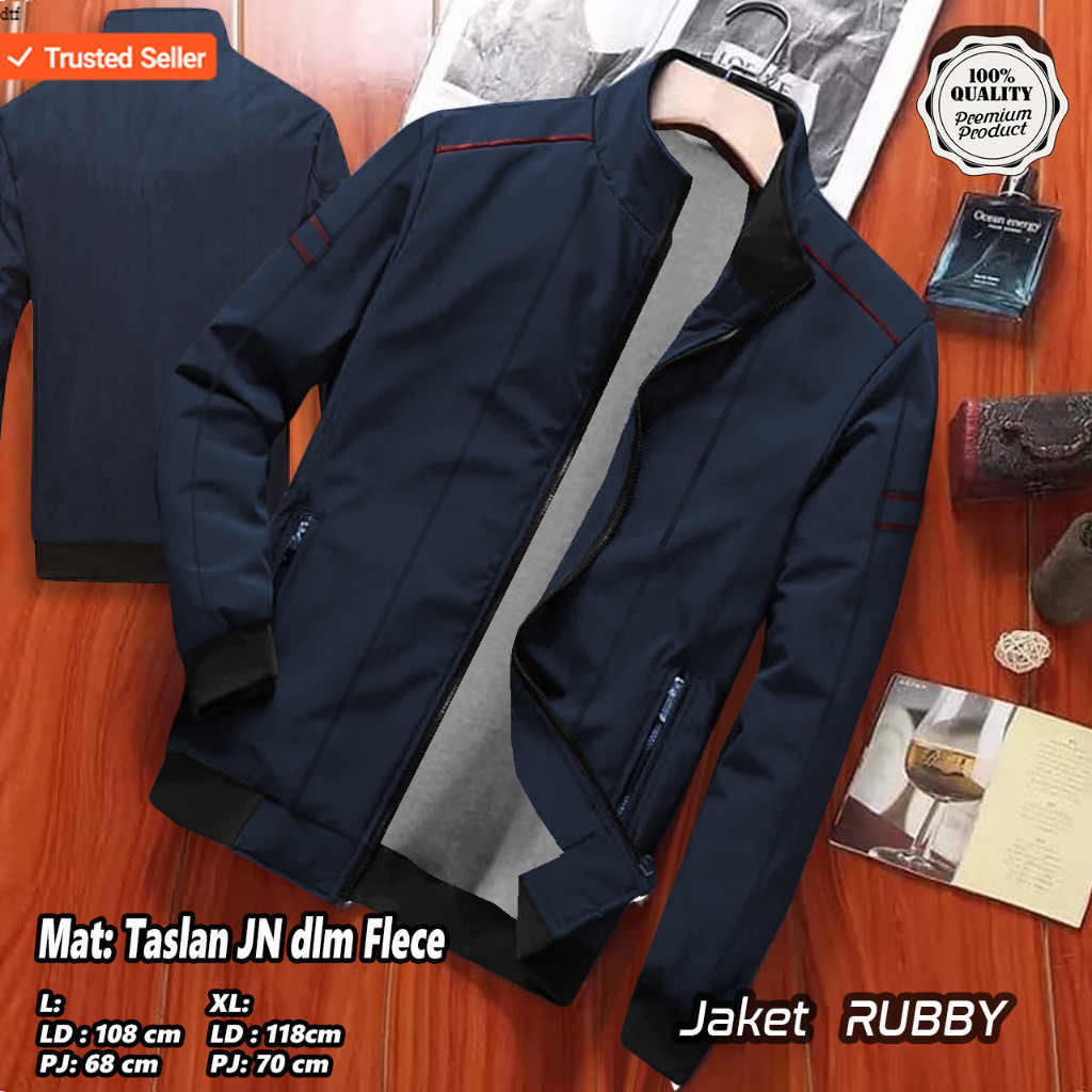 JAKET Winter Rubby (BELI 2 = HARGA GROSIR  110.000/PCS) POLOSAN PARASUT BOLAK BALIK PRIA DAN WANITA 