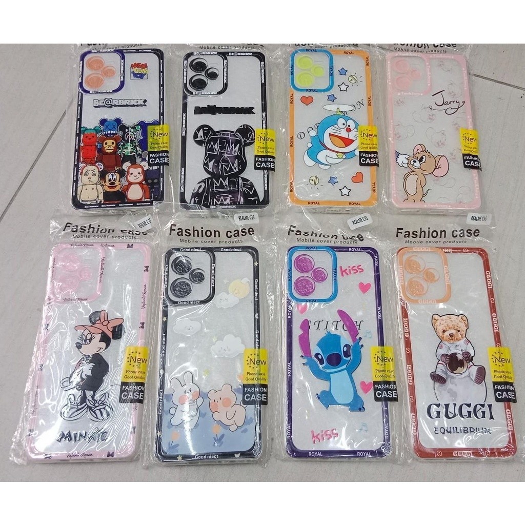 [ iPhone X / XS / XR / XS Max / 11 / 11 Pro / 11 Pro Max ] Case Robot Bear Corak Nasa Realme TPU Sof