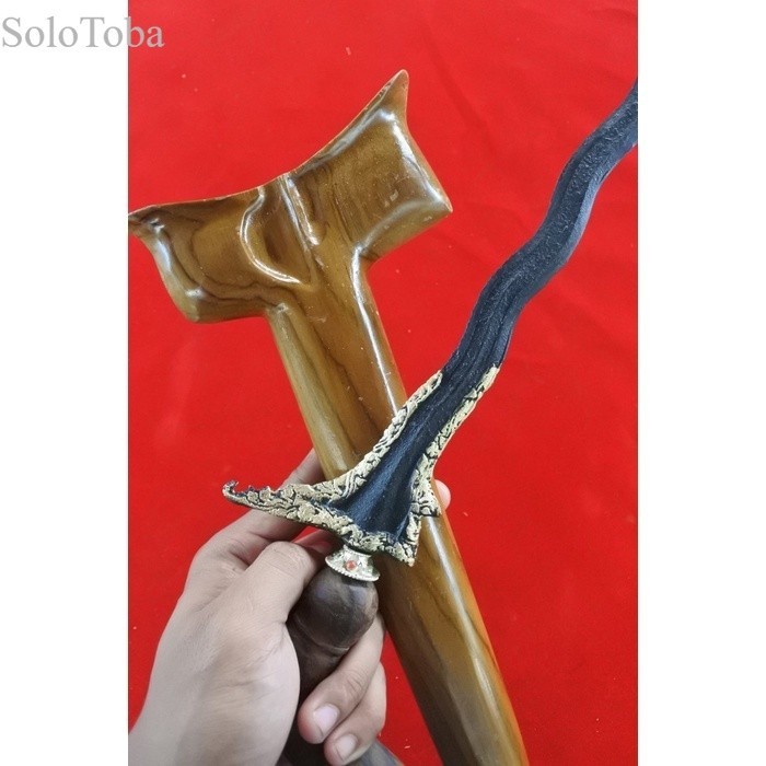 

keris langitan MEGANTORO kinatah bugis - bilahan saja PP murah