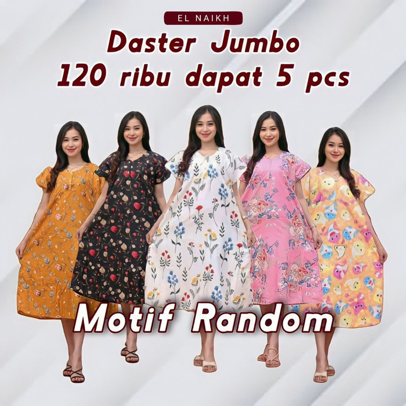 (BISA COD) Daster 100Rb Dapat 5 Pcs | 100Rb Dapat 5 Daster Kekinian | 100Ribu Dapat 5 Daster | Daste