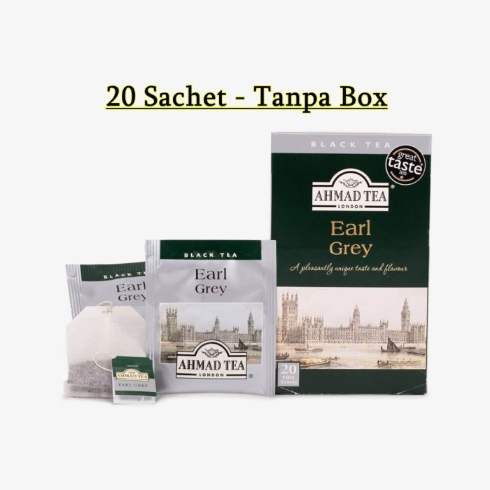 

AHMAD TEA LENGKAP 25 VARIAN - Per-box 20 Foil - Earl Grey