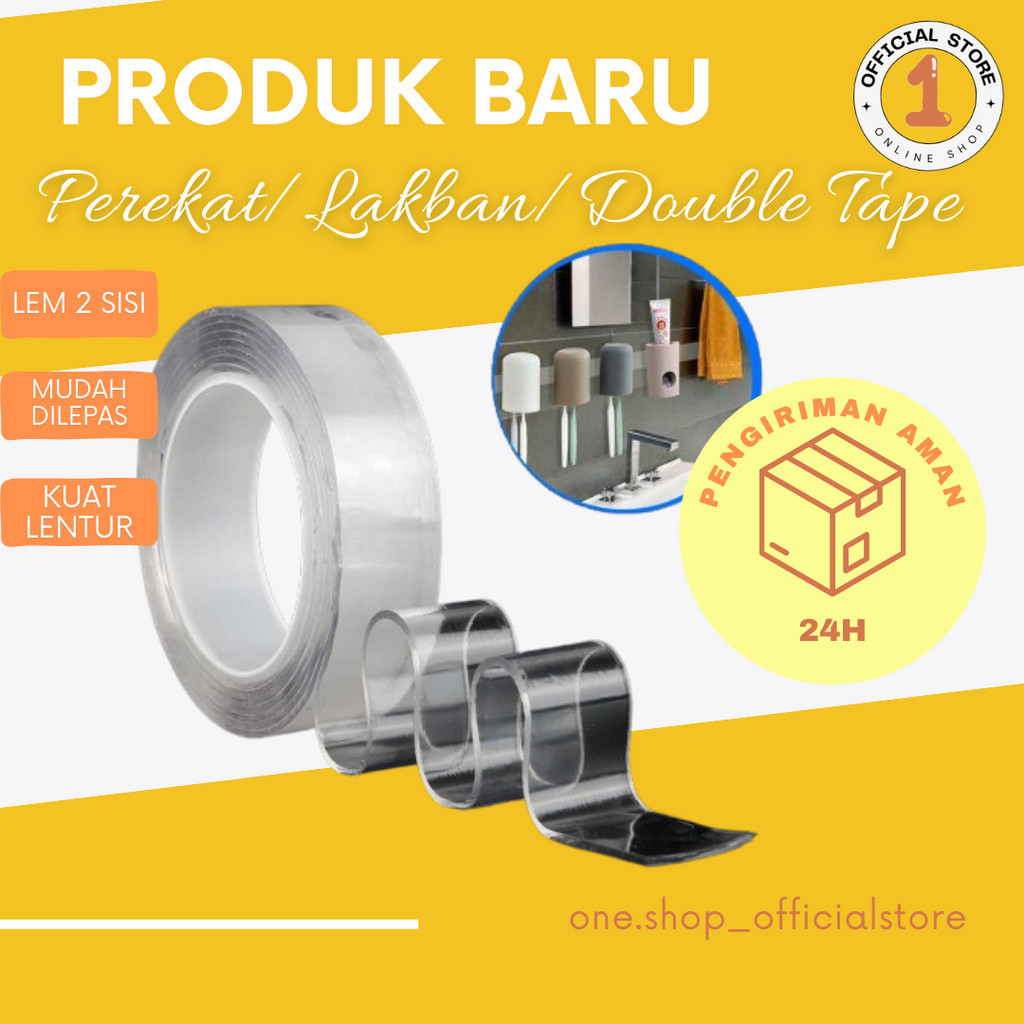 

SzGlue Double Tape Perekat No Trace Washable Sticker - J007