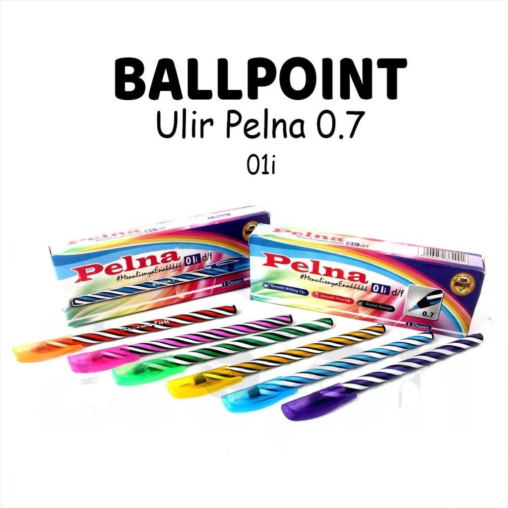 

12pcs Pulpen Ulir PELNA 01i / Pulpen Ulir Lilin / Pulpen Lilin