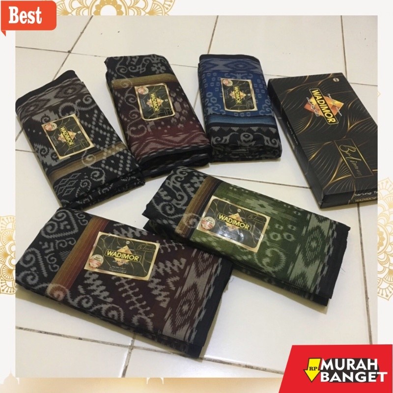 Sarung idaman- Sarung WADIMOR Motif Balimoon Pria Laki-laki Tenun Tradisional  Kain Batik Dewasa Cow