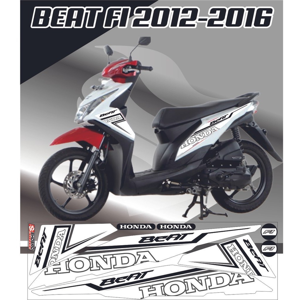 VARIASI STIKER striping beat FI 2012 - 2015 VARIASI LIS BODY STIKER MOTOR BEAT PGM-FI 2012 2013 2014