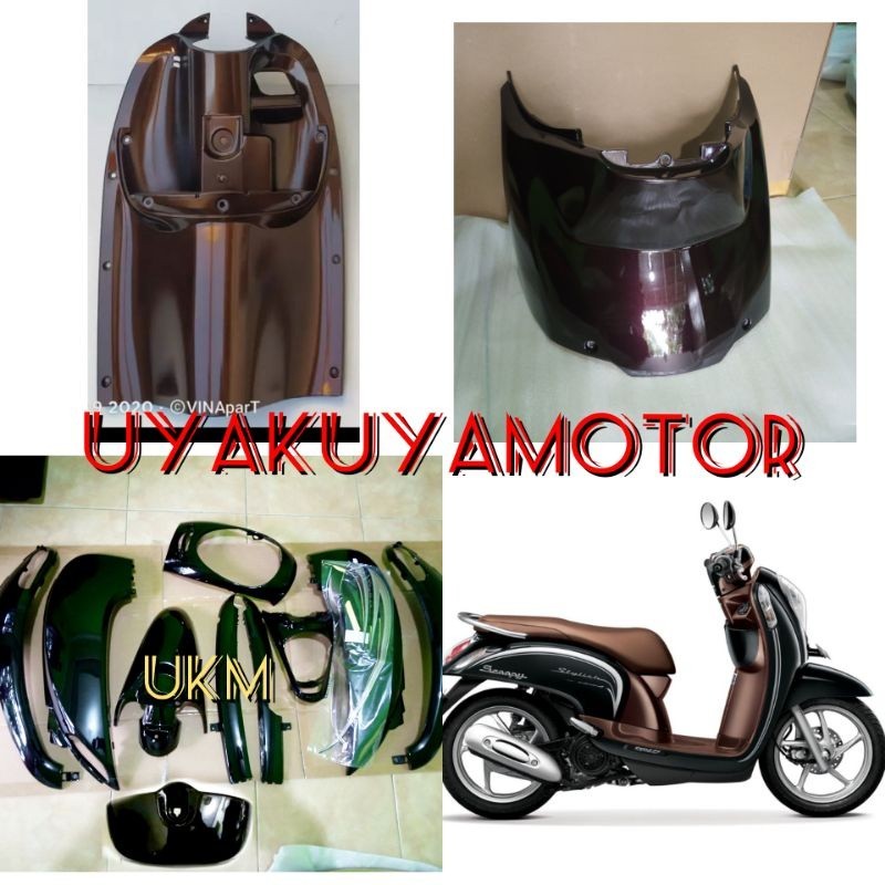 full body halus scoopy fi hitam coklat stylist 2015-2016