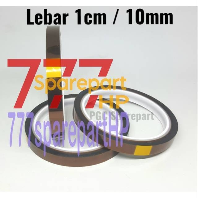 

Lakban Tape Kuning Anti Panas Lebar 1cm -Isolasi -Solatip Isolatip Solatif Isolatif 1 cm 10mm 10 mm - 777sparepartHP