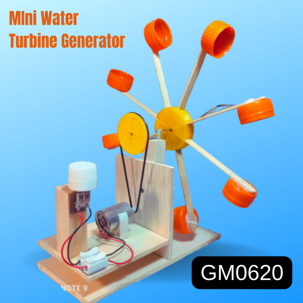 GY74RF GM0620 DIY  MINI WATER TURBINE GENERATOR / KIT EDUKASI PLTA / PRAKTEK FISIKA / GENERATOR MINI